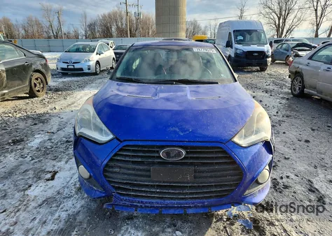 2014 Hyundai Veloster Turbo R-Spec from USA, damaged, VIN KMHTC6AE9EU199210